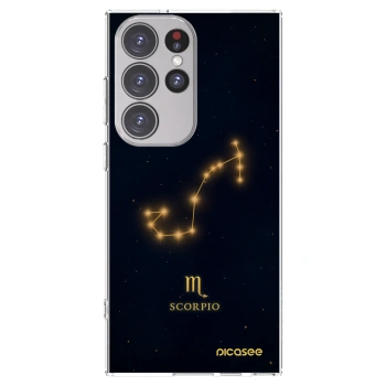 Picasee Samsung Galaxy S23 Ultra 5G Hülle - Transparentes Silikon - SCORPIO