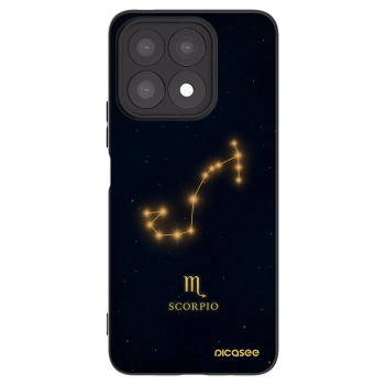 Picasee Honor X8a Hülle - Schwarzes Silikon - SCORPIO