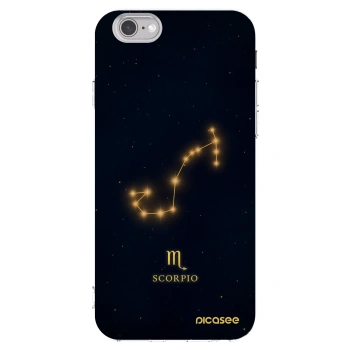 Picasee Apple iPhone 6/6S Hülle - Transparentes Silikon - SCORPIO