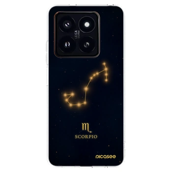 Picasee Xiaomi 14 Pro Hülle - Transparentes Silikon - SCORPIO