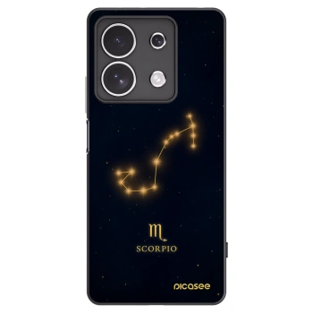 Picasee Xiaomi Redmi Note 13 4G Hülle - Schwarzes Silikon - SCORPIO
