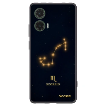 Picasee Motorola Moto G35 5G Hülle - Schwarzes Silikon - SCORPIO