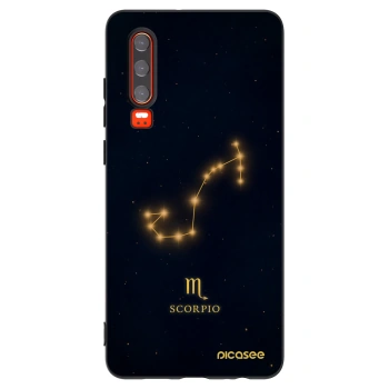 Picasee Huawei P30 Hülle - Schwarzes Silikon - SCORPIO