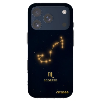 Picasee Apple iPhone 17 Pro Hülle - Transparentes Silikon - SCORPIO