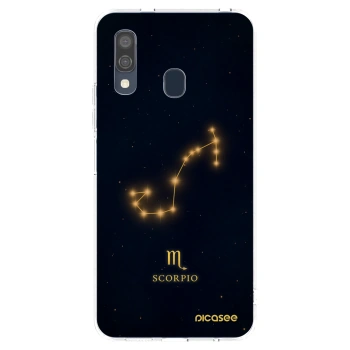 Picasee Samsung Galaxy A40 A405F Hülle - Transparentes Silikon - SCORPIO