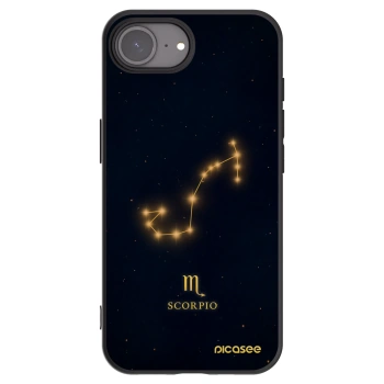 Picasee Apple iPhone 17e Hülle - Schwarzes Silikon - SCORPIO