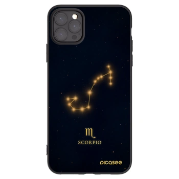 Picasee Apple iPhone 11 Pro Max Hülle - Schwarzes Silikon - SCORPIO