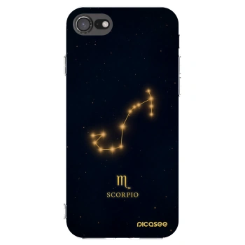 Picasee Apple iPhone 8 Hülle - Transparentes Silikon - SCORPIO
