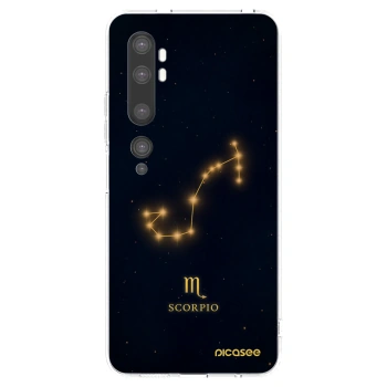 Picasee Xiaomi Mi Note 10 (Pro) Hülle - Transparentes Silikon - SCORPIO