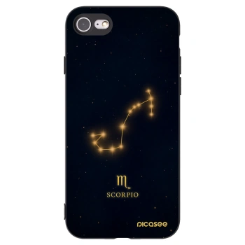 Picasee Apple iPhone SE 2020 Hülle - Schwarzes Silikon - SCORPIO