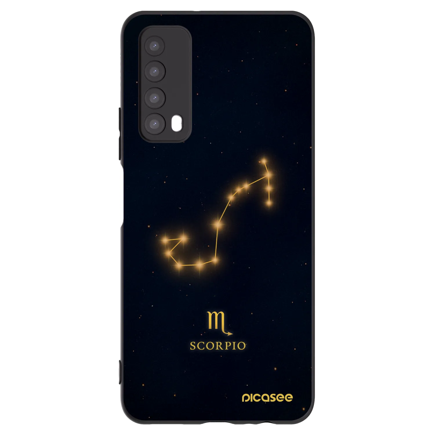 Picasee Huawei P Smart 2021 Hülle - Schwarzes Silikon - SCORPIO