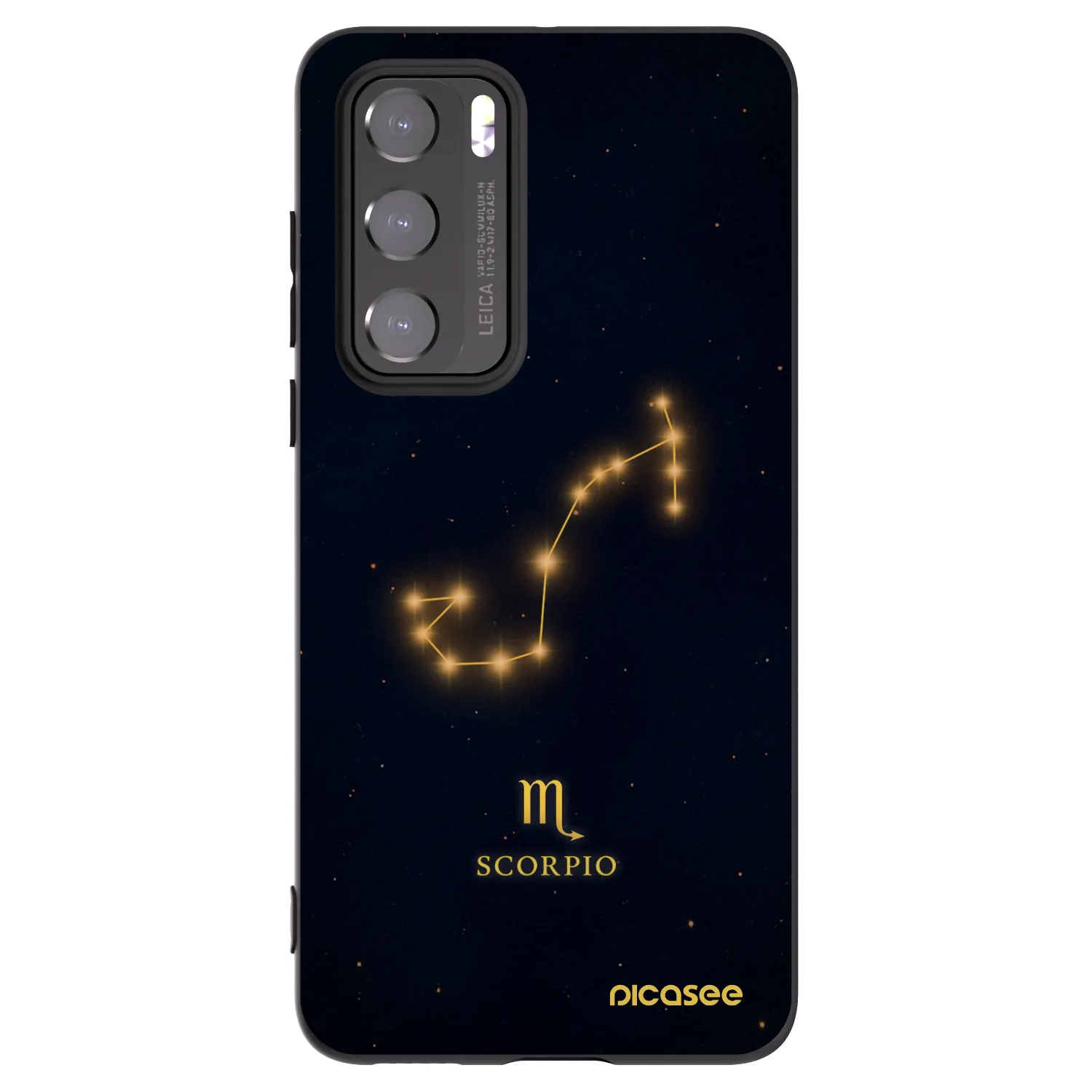 Picasee Huawei P40 Hülle - Schwarzes Silikon - SCORPIO