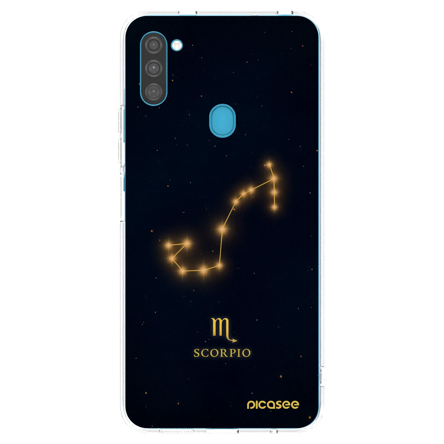 Picasee Samsung Galaxy M11 Hülle - Transparentes Silikon - SCORPIO