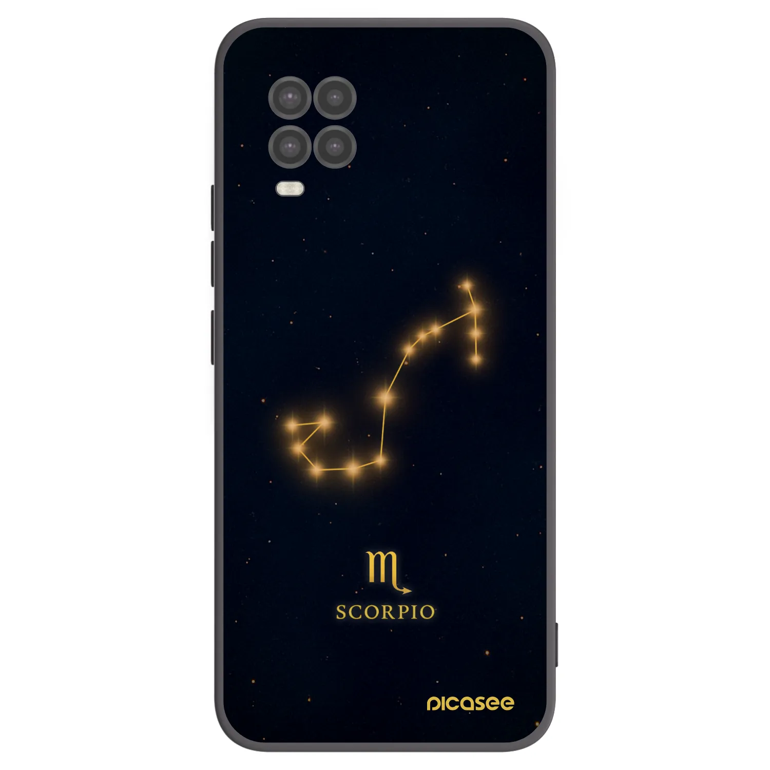 Picasee Xiaomi Mi 10 Lite Hülle - Schwarzes Silikon - SCORPIO