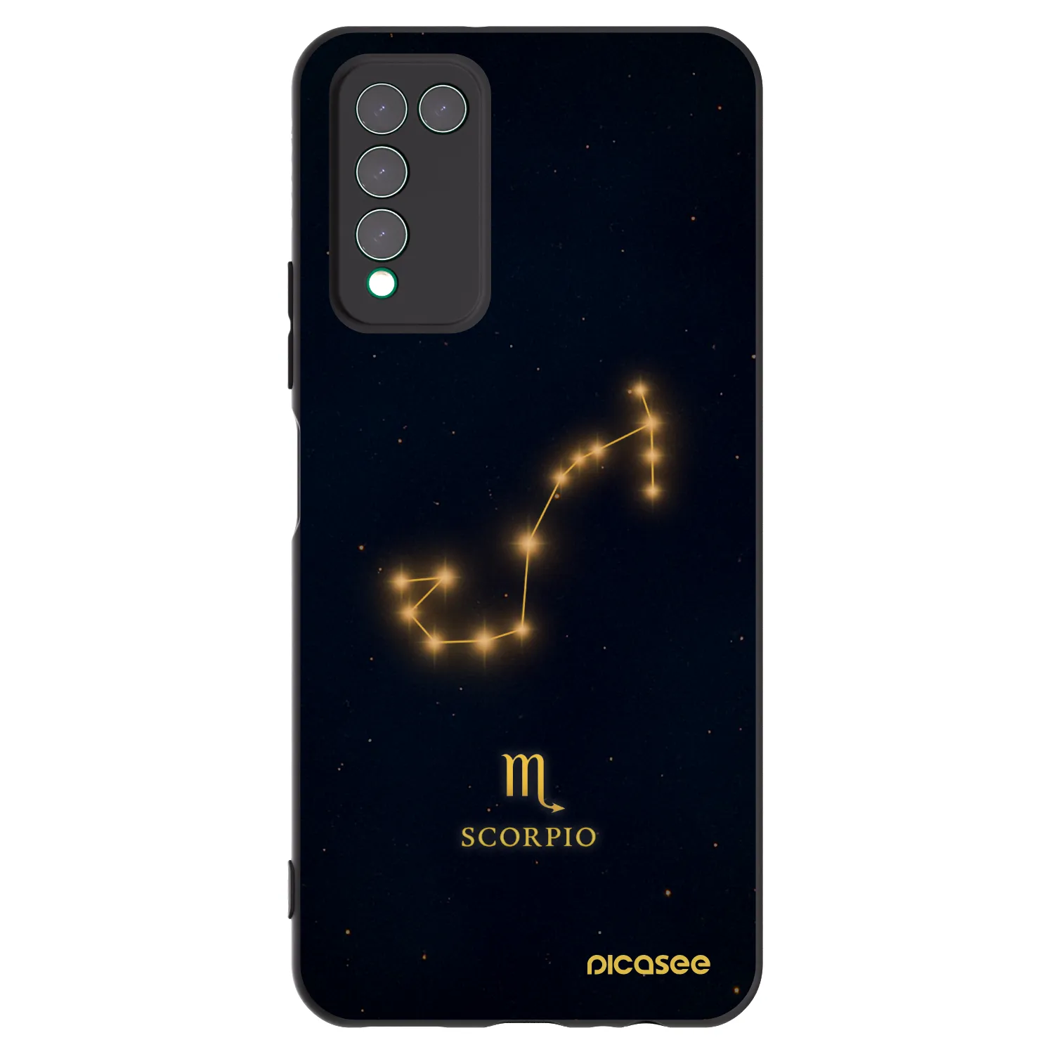 Picasee Honor 10X Lite Hülle - Schwarzes Silikon - SCORPIO