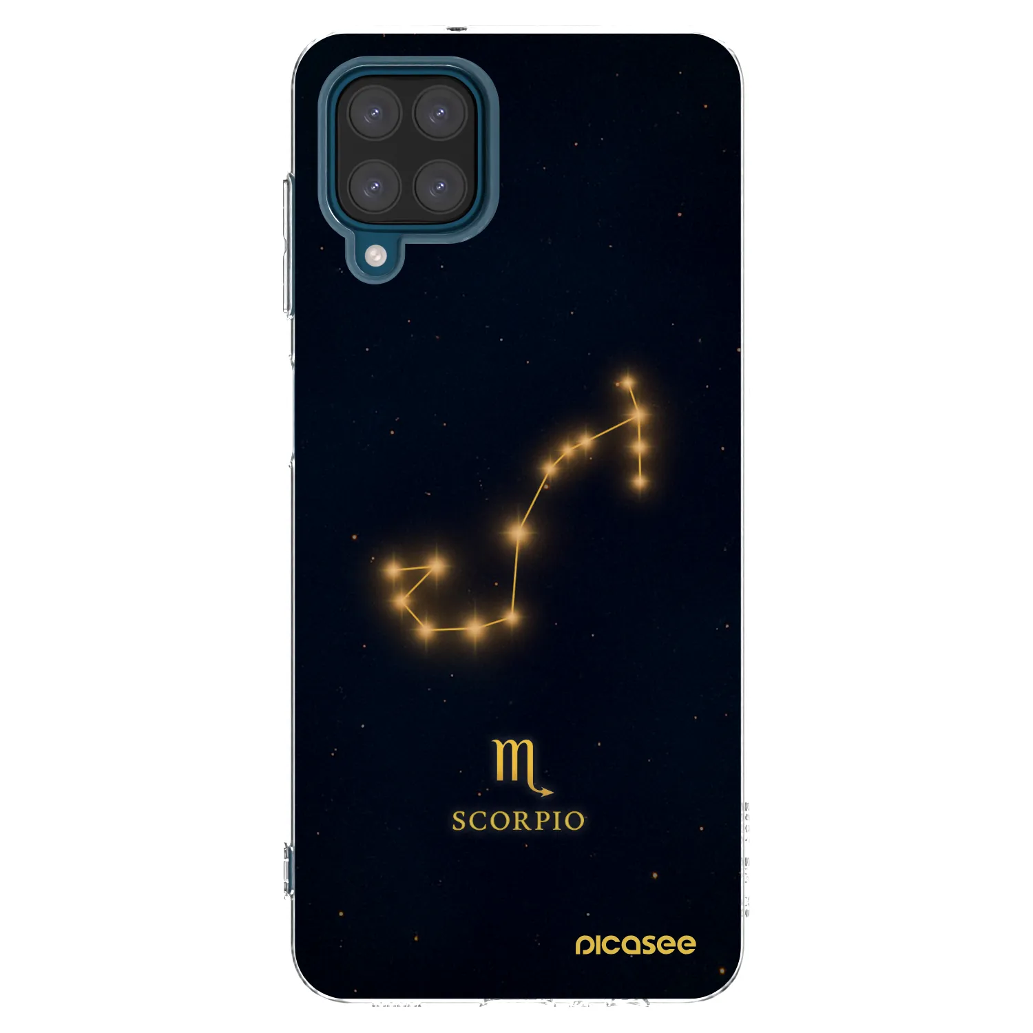 Picasee Samsung Galaxy A12 A125F Hülle - Transparentes Silikon - SCORPIO