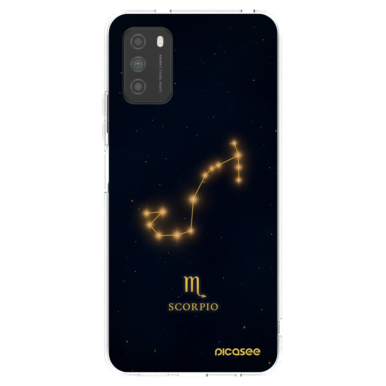 Picasee Xiaomi Poco M3 Hülle - Transparentes Silikon - SCORPIO