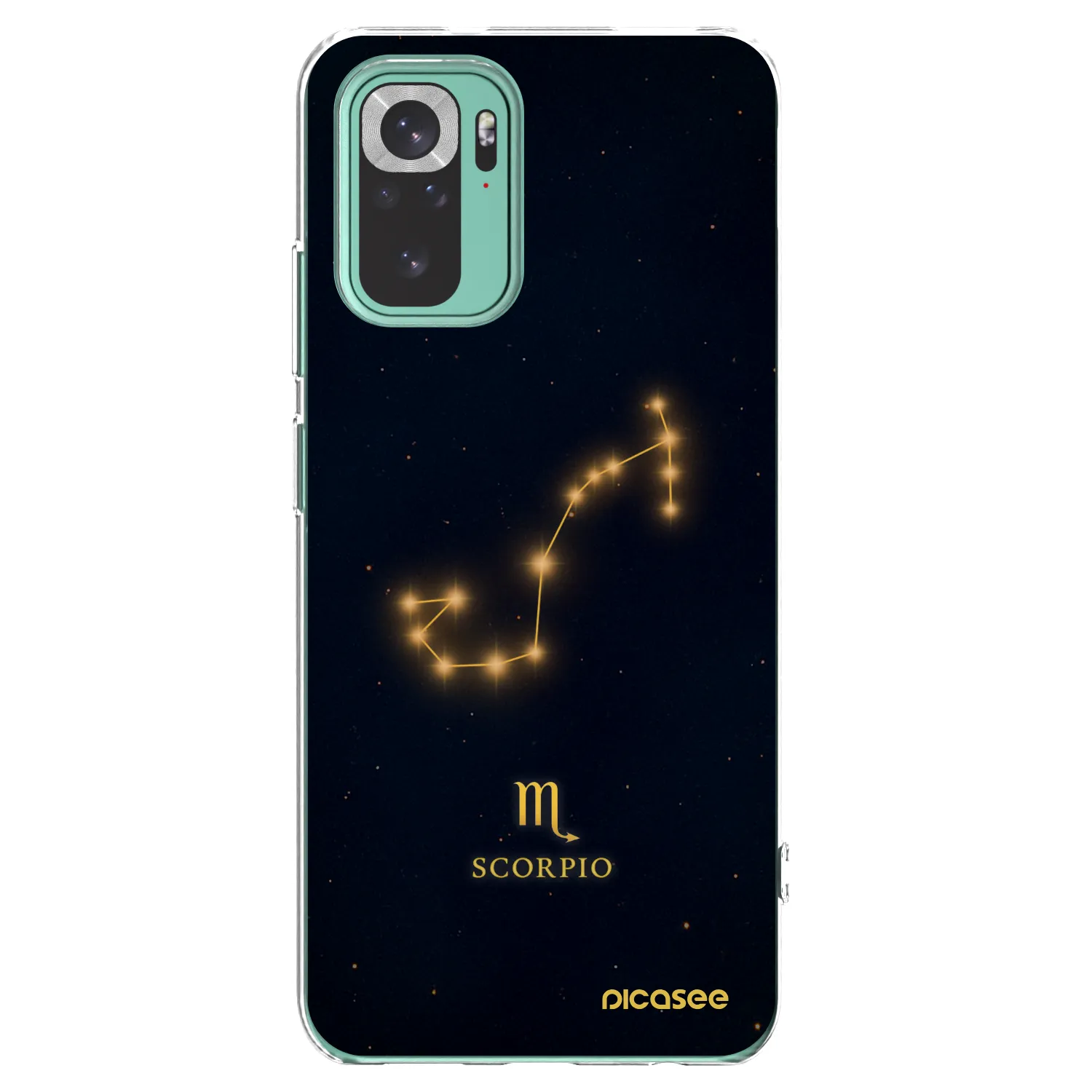 Picasee Xiaomi Redmi Note 10 Pro Hülle - Transparentes Silikon - SCORPIO