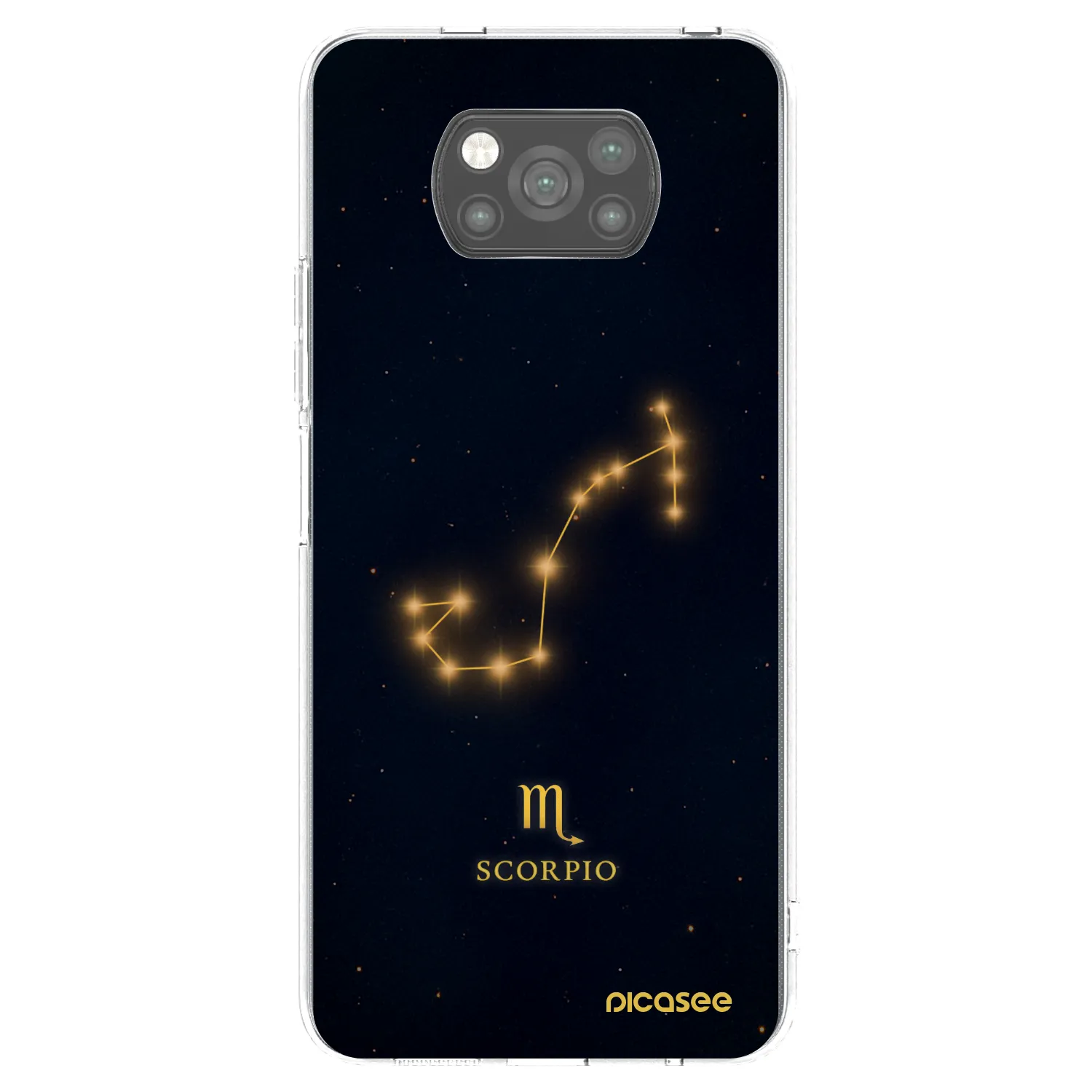 Picasee Xiaomi Poco X3 Pro Hülle - Schwarzes Silikon - SCORPIO