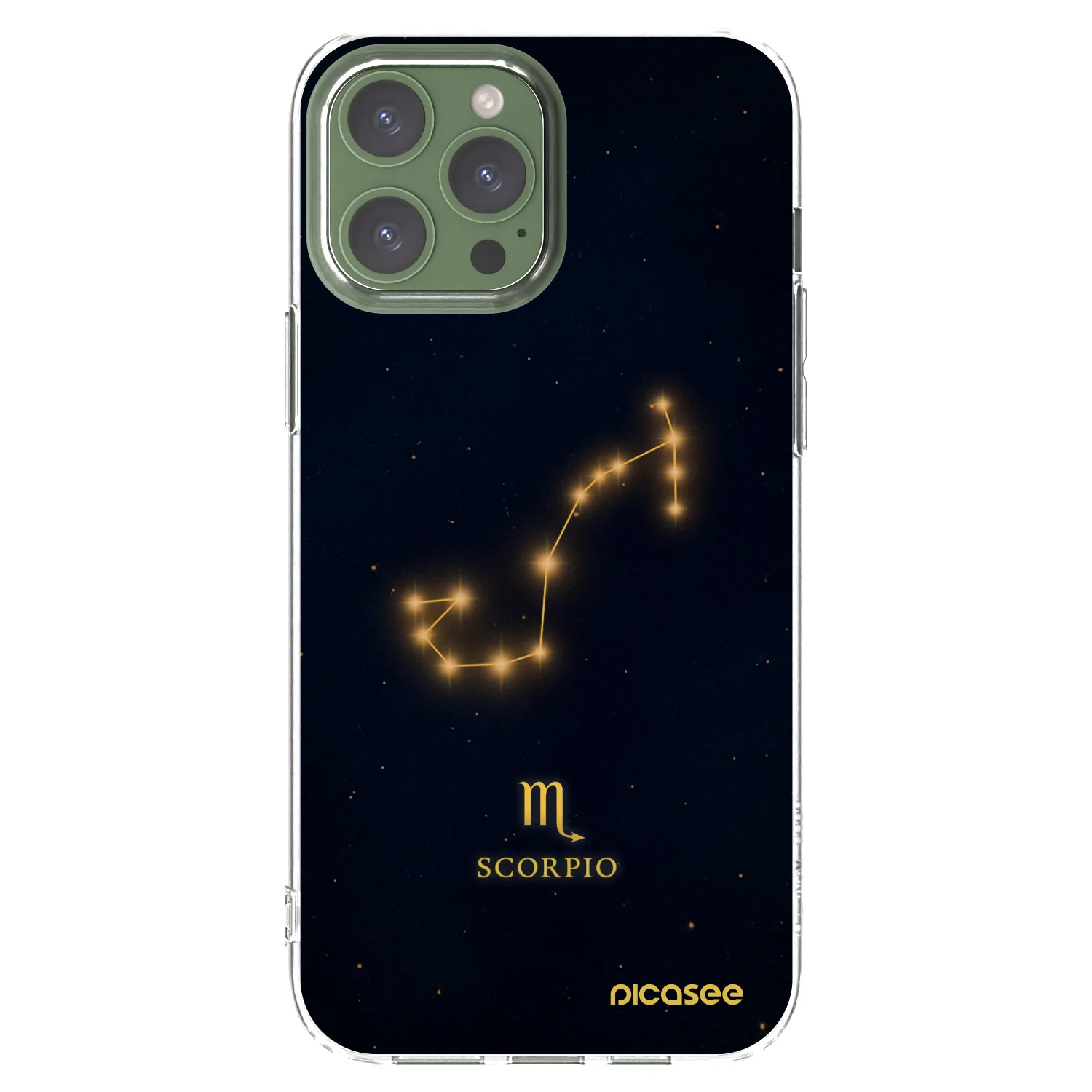 Picasee Apple iPhone 13 Pro Max Hülle - Transparentes Silikon - SCORPIO