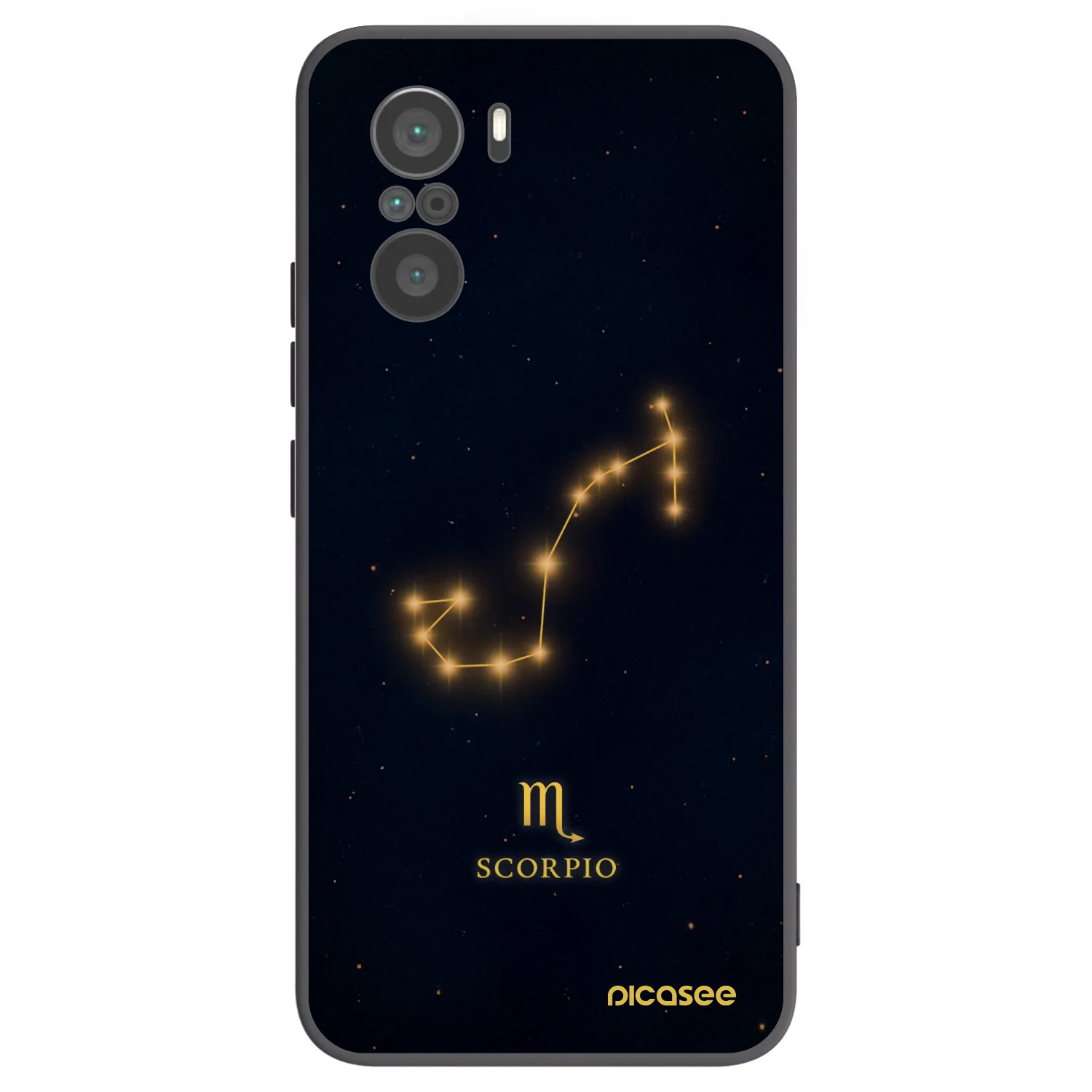 Picasee Xiaomi Poco F3 Hülle - Schwarzes Silikon - SCORPIO