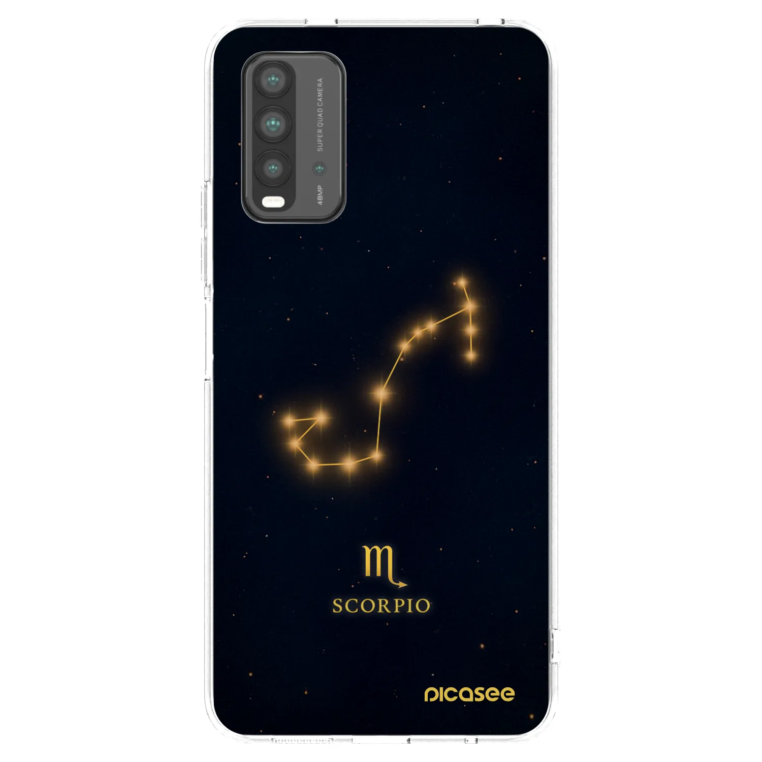 Picasee Xiaomi Redmi 9T Hülle - Transparentes Silikon - SCORPIO