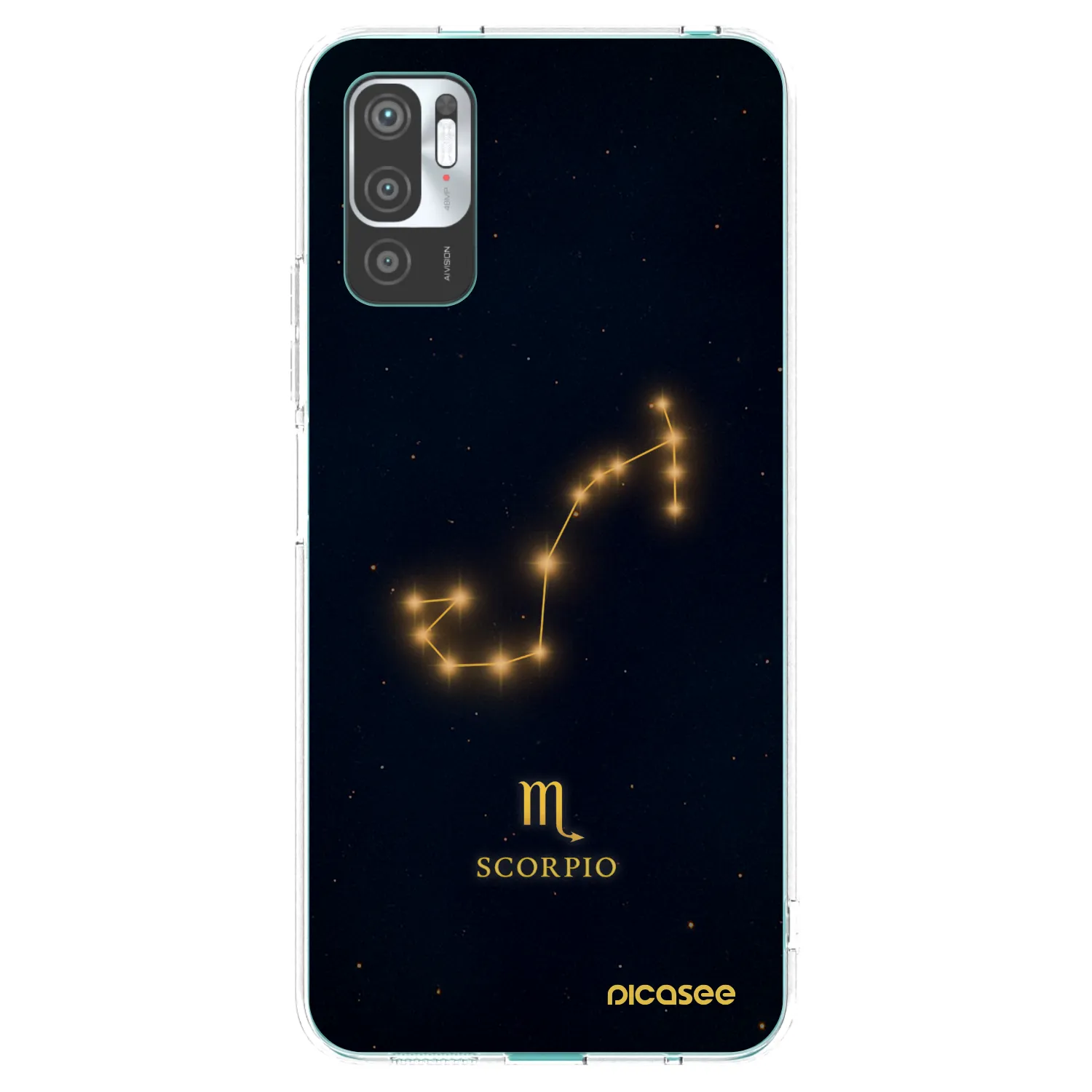 Picasee Xiaomi Redmi Note 10 5G Hülle - Transparentes Silikon - SCORPIO
