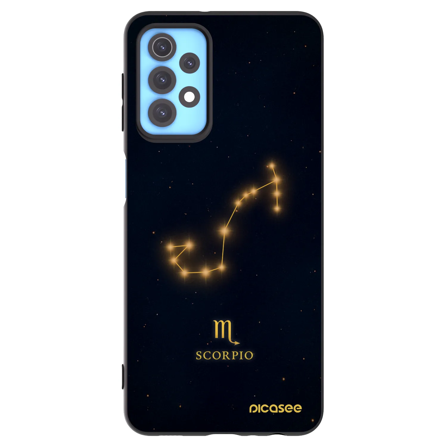 Picasee Samsung Galaxy A32 4G SM-A325F Hülle - Schwarzes Silikon - SCORPIO