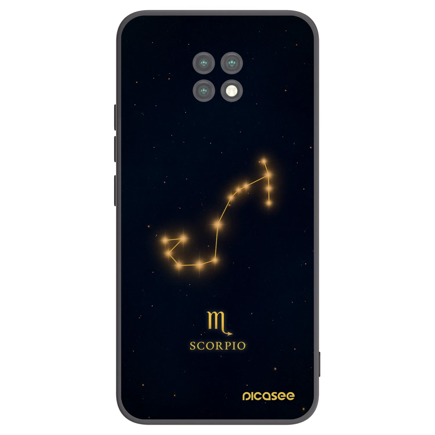 Picasee Xiaomi Redmi Note 9T Hülle - Schwarzes Silikon - SCORPIO