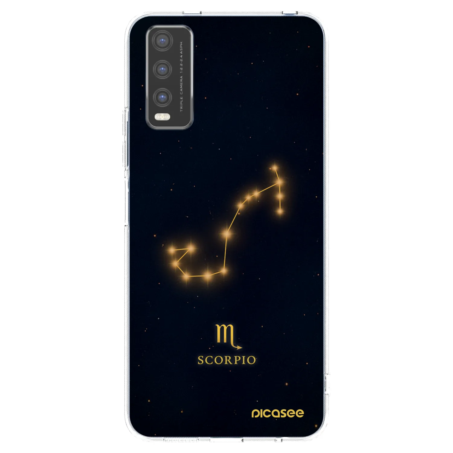 Picasee Vivo Y20s Hülle - Transparentes Silikon - SCORPIO
