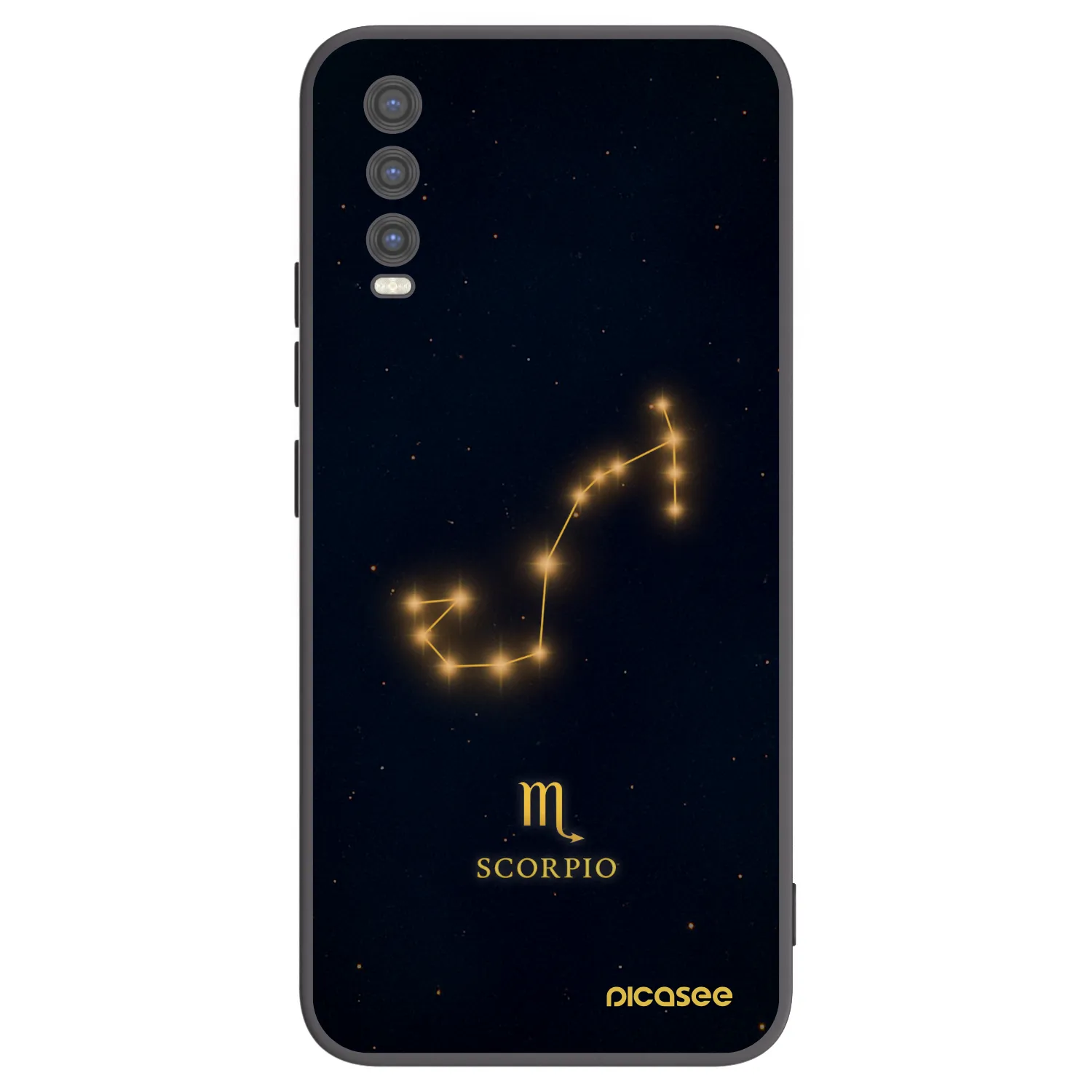 Picasee Vivo Y20s Hülle - Schwarzes Silikon - SCORPIO