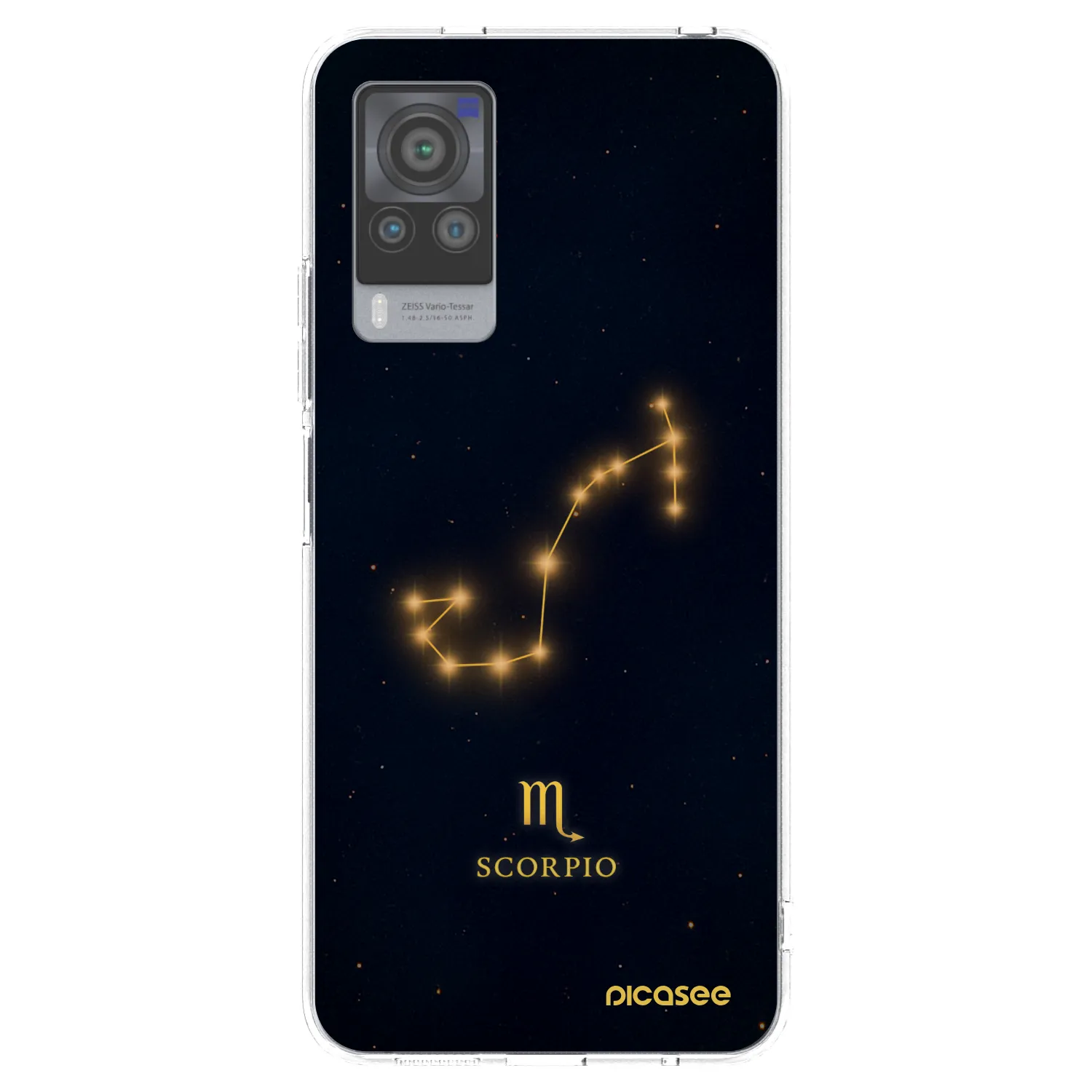 Picasee Vivo X60 Pro 5G Hülle - Transparentes Silikon - SCORPIO