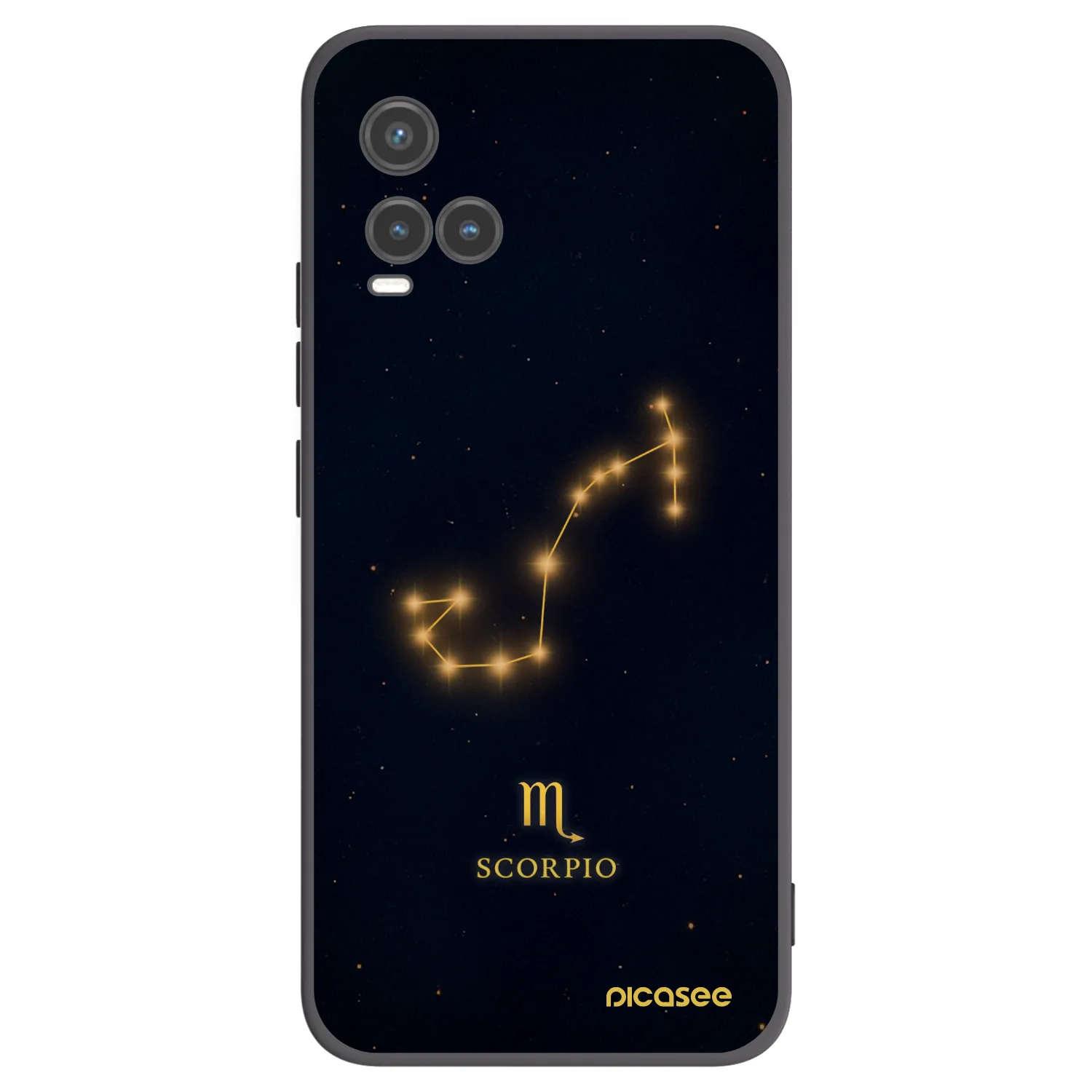 Picasee Vivo Y33s Hülle - Schwarzes Silikon - SCORPIO