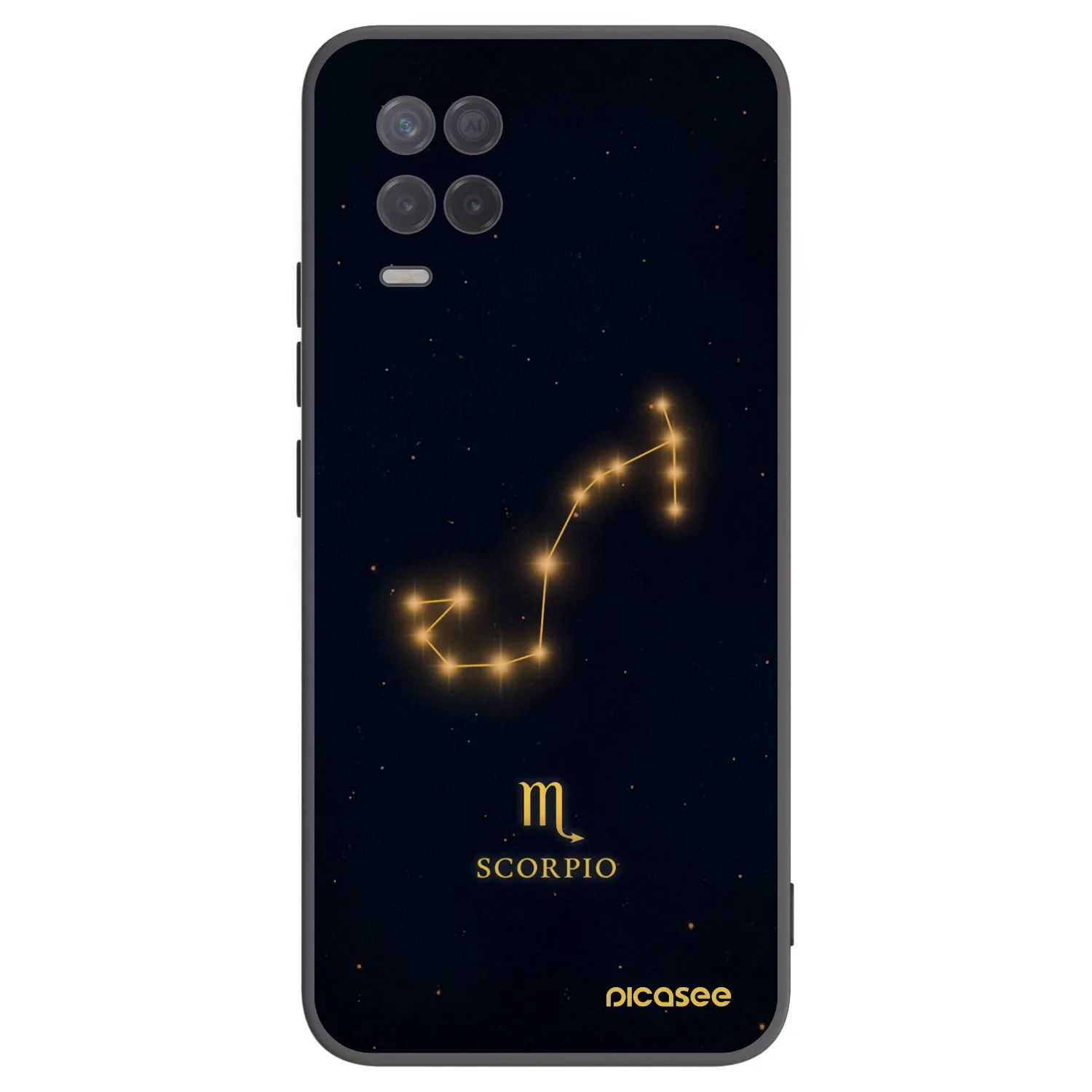 Picasee Realme 8 5G Hülle - Schwarzes Silikon - SCORPIO