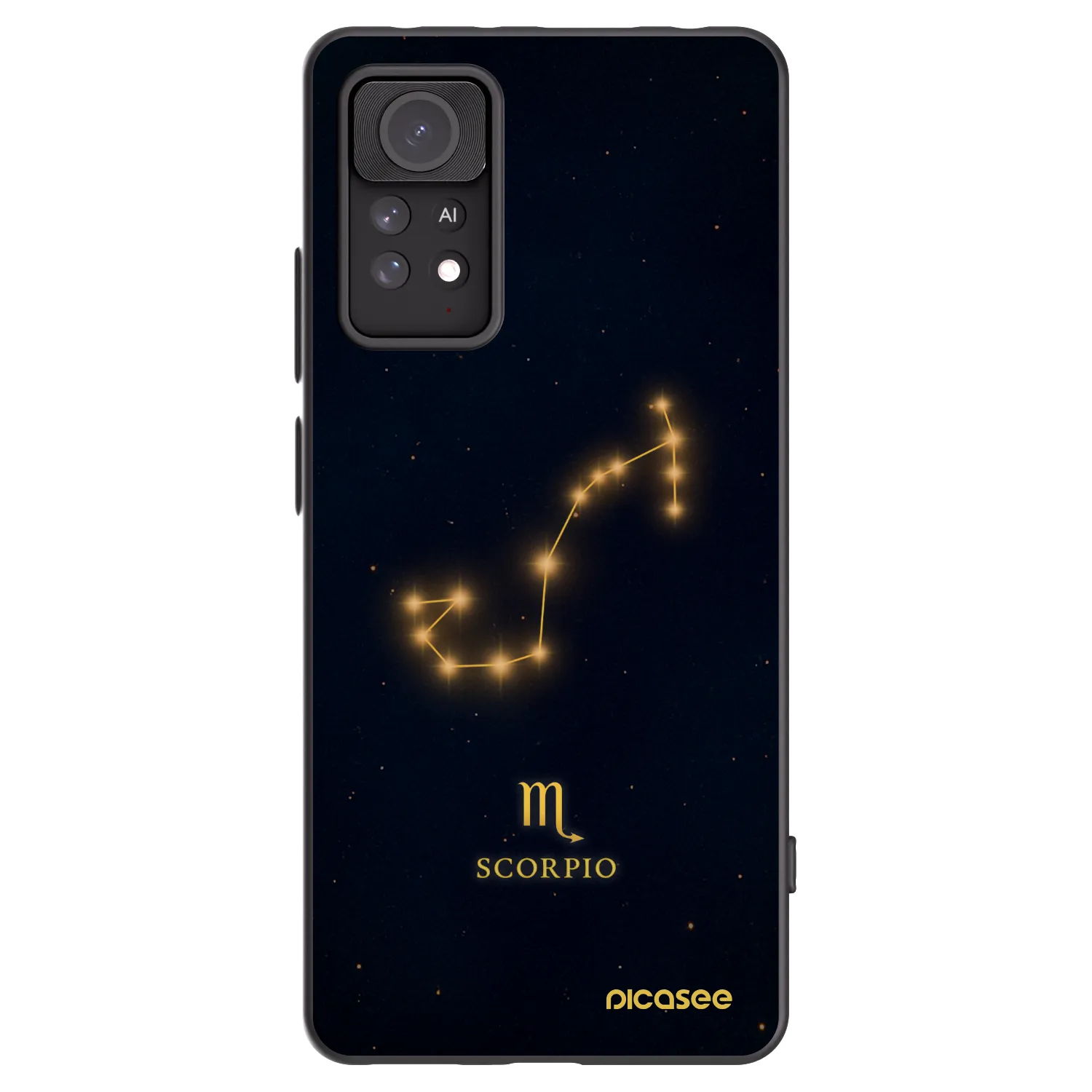 Picasee Xiaomi Redmi Note 11 Pro Hülle - Schwarzes Silikon - SCORPIO