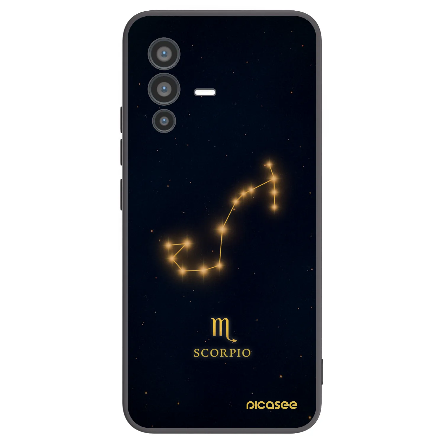 Picasee Vivo V23 5G Hülle - Schwarzes Silikon - SCORPIO