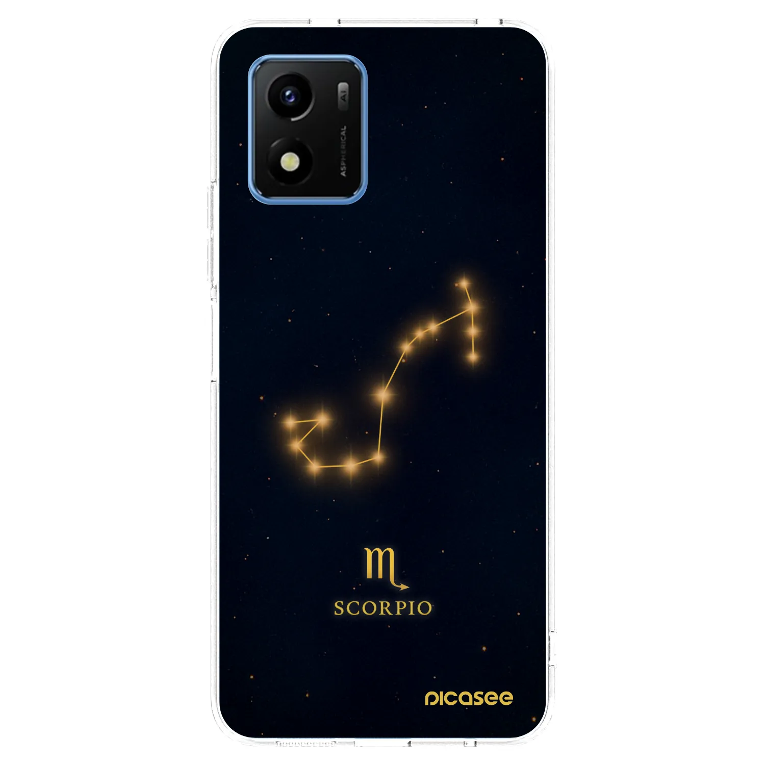 Picasee Vivo Y01 Hülle - Transparentes Silikon - SCORPIO