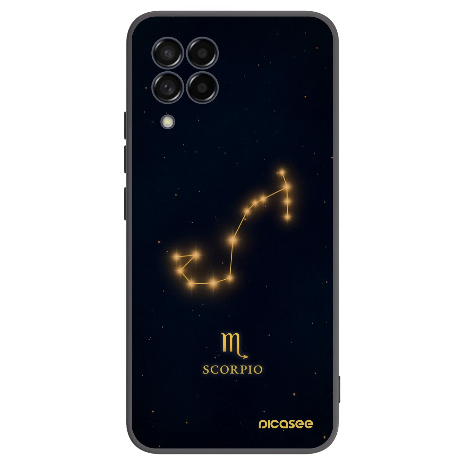 Picasee Samsung Galaxy M53 5G Hülle - Schwarzes Silikon - SCORPIO