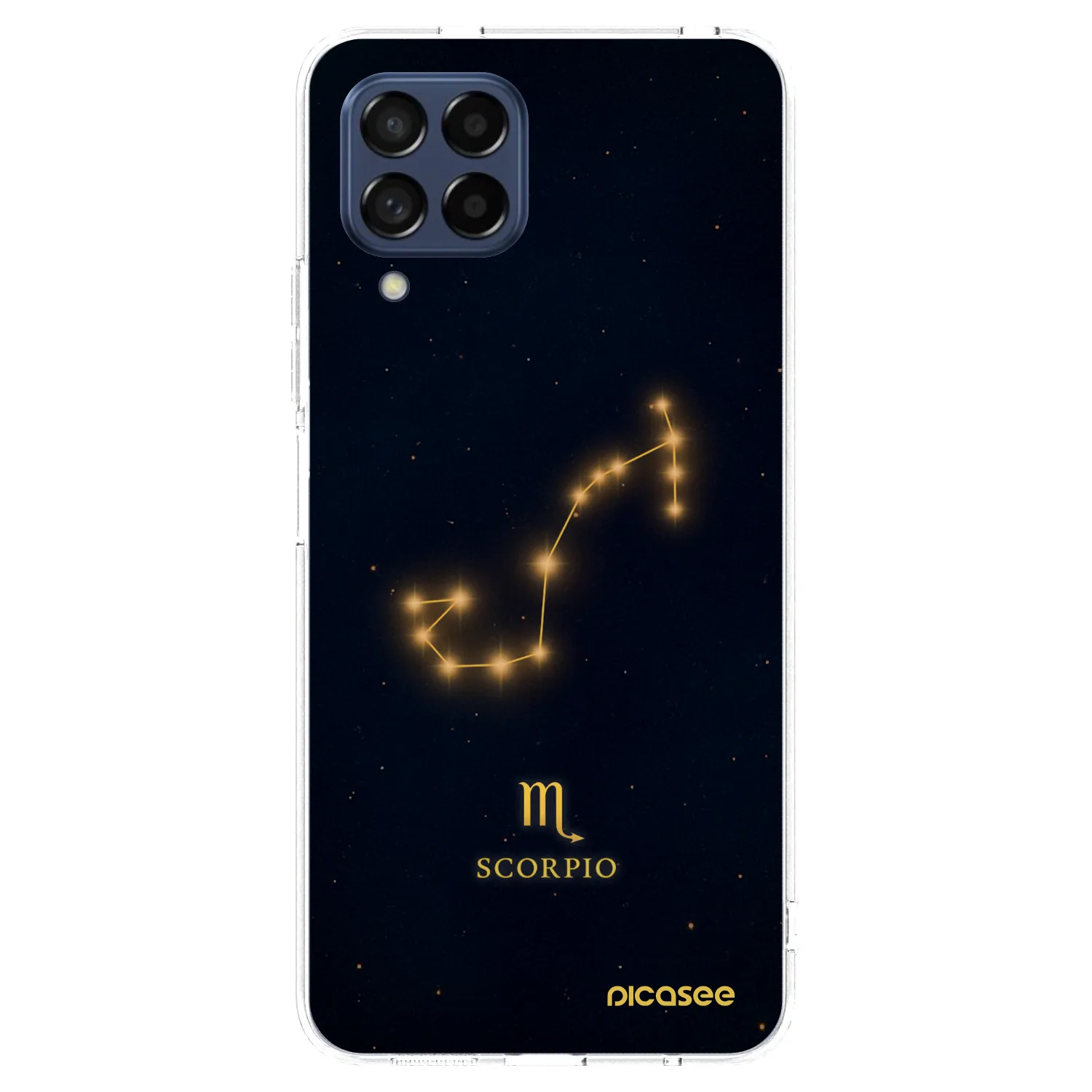 Picasee Samsung Galaxy M53 5G Hülle - Transparentes Silikon - SCORPIO