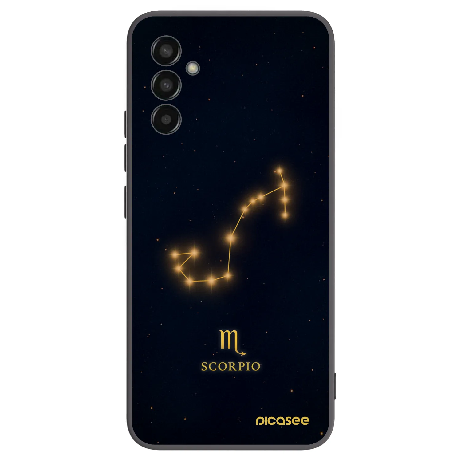 Picasee Samsung Galaxy M13 M135F Hülle - Schwarzes Silikon - SCORPIO