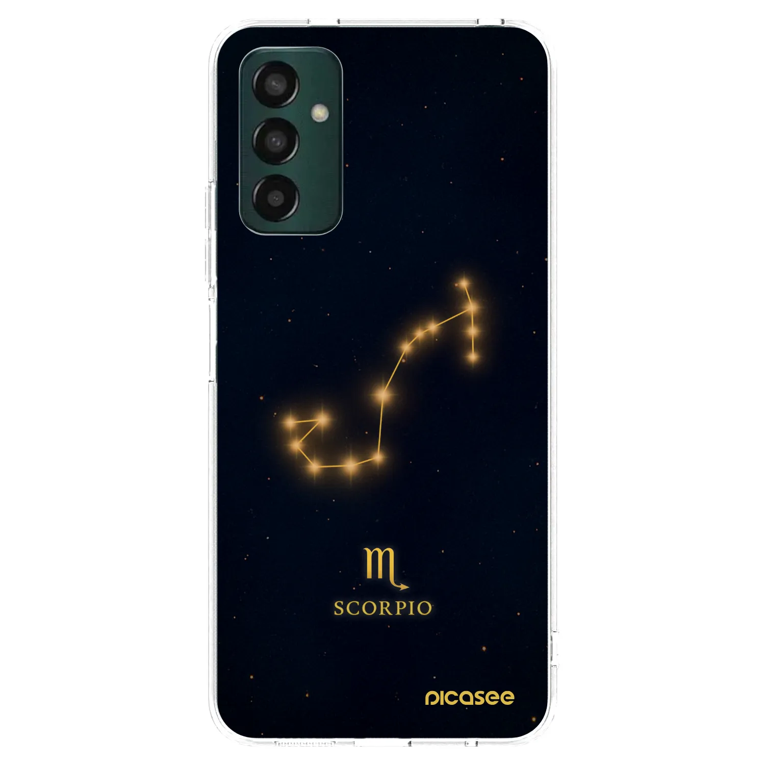 Picasee Samsung Galaxy M13 M135F Hülle - Transparentes Silikon - SCORPIO