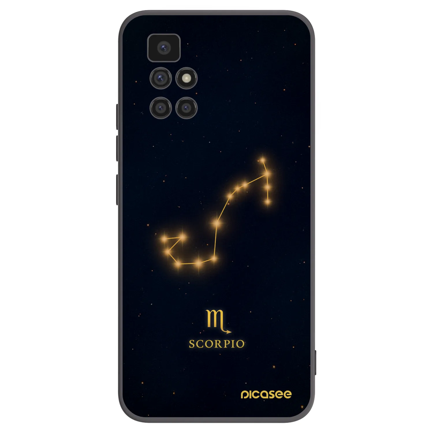 Picasee Xiaomi Redmi 10 (2022) Hülle - Schwarzes Silikon - SCORPIO