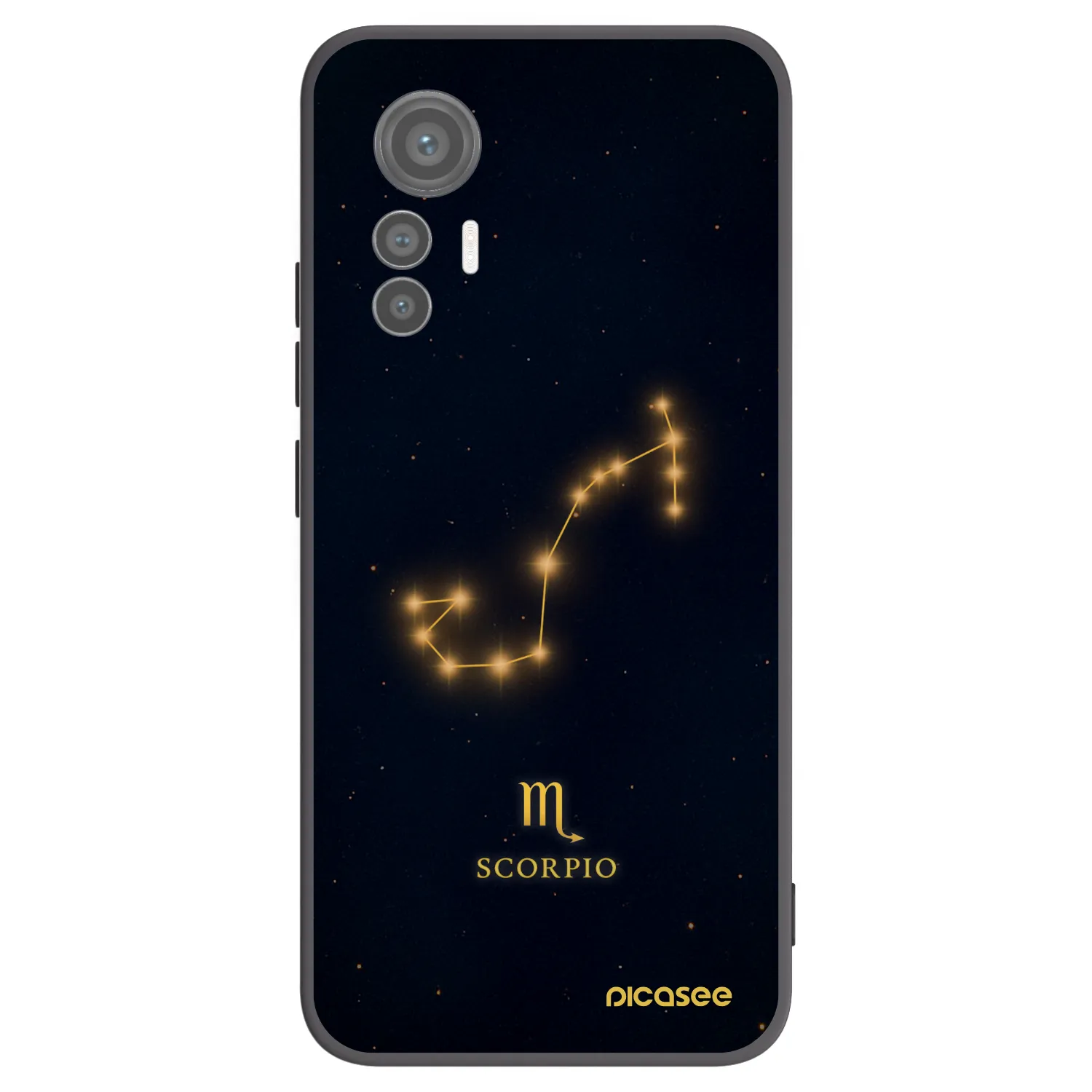 Picasee Xiaomi 12 Lite Hülle - Schwarzes Silikon - SCORPIO