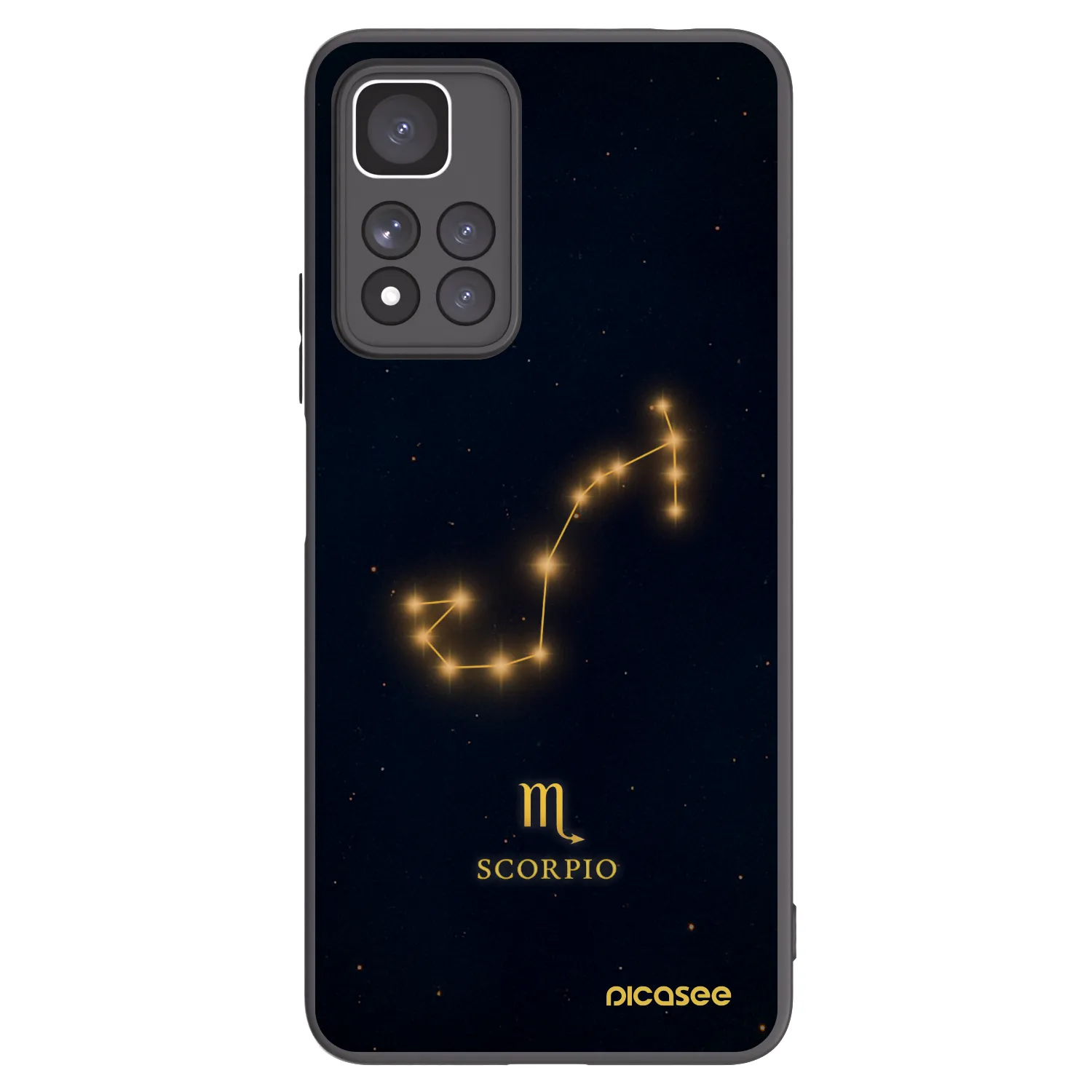 Picasee Xiaomi Redmi Note 11 Pro+ 5G Hülle - Schwarzes Silikon - SCORPIO