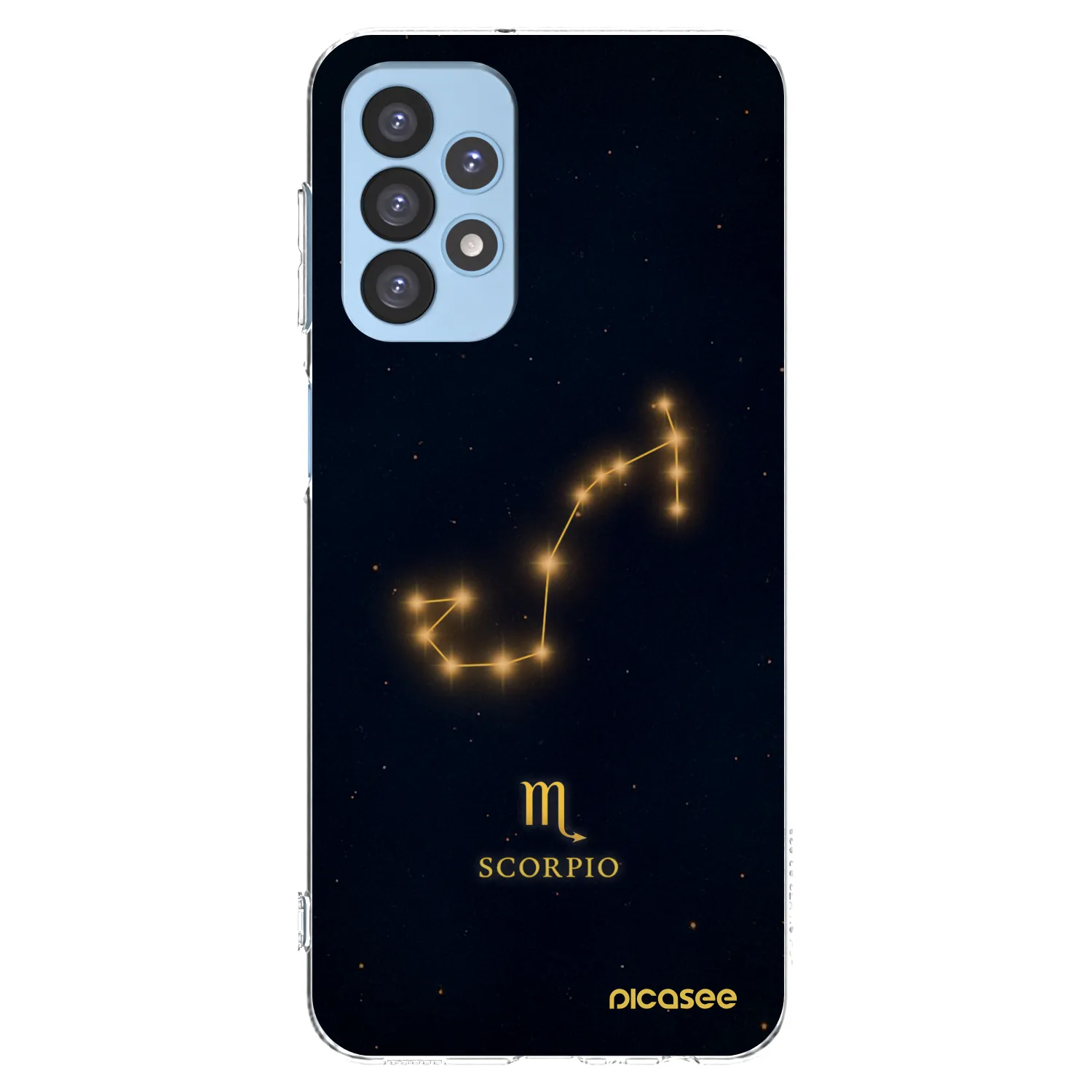 Picasee Samsung Galaxy A23 A235F 4G Hülle - Transparentes Silikon - SCORPIO