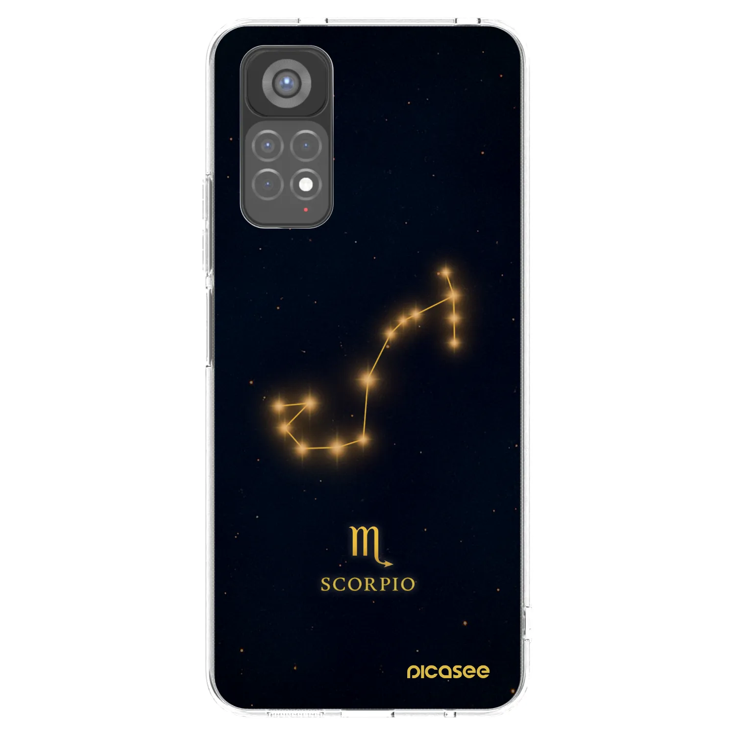 Picasee Xiaomi Redmi Note 11S 5G Hülle - Transparentes Silikon - SCORPIO