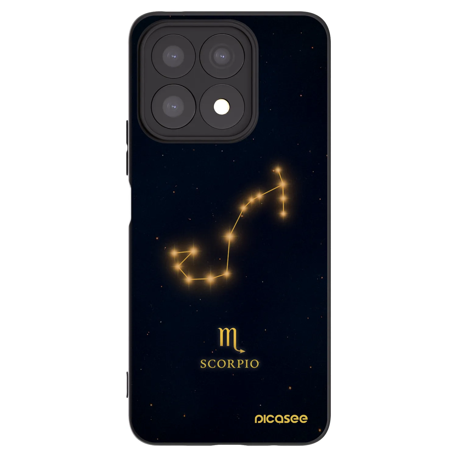 Picasee Honor X8a Hülle - Schwarzes Silikon - SCORPIO