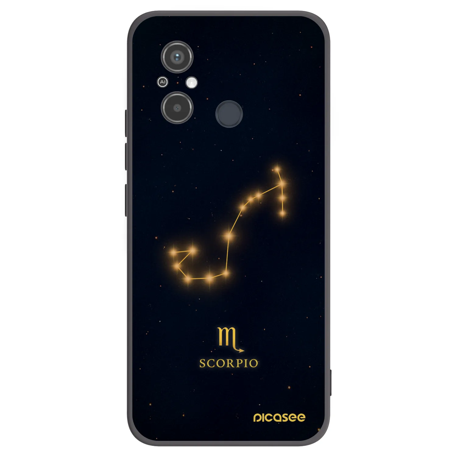 Picasee Xiaomi Redmi 12C Hülle - Schwarzes Silikon - SCORPIO