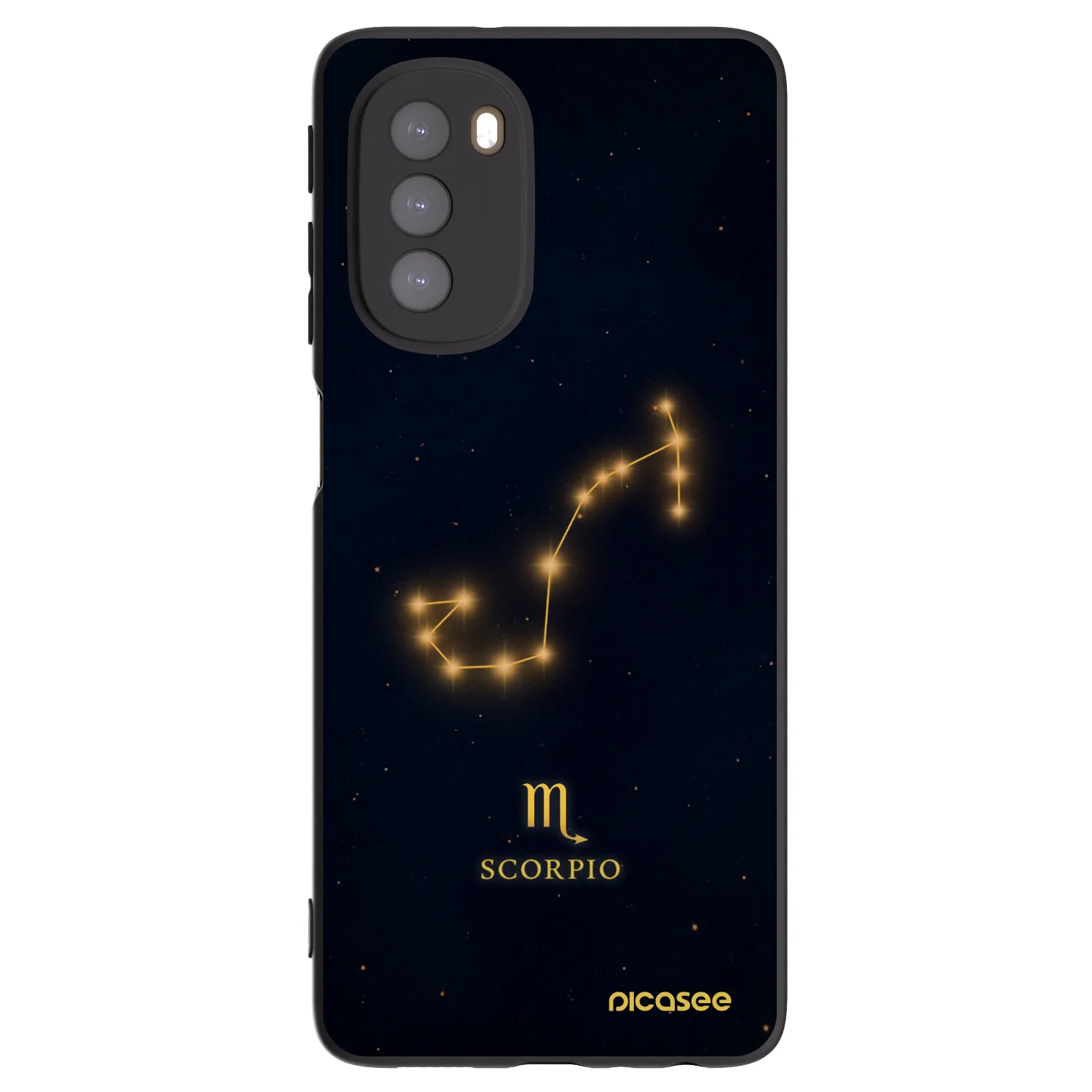 Picasee Motorola Moto G51 Hülle - Schwarzes Silikon - SCORPIO