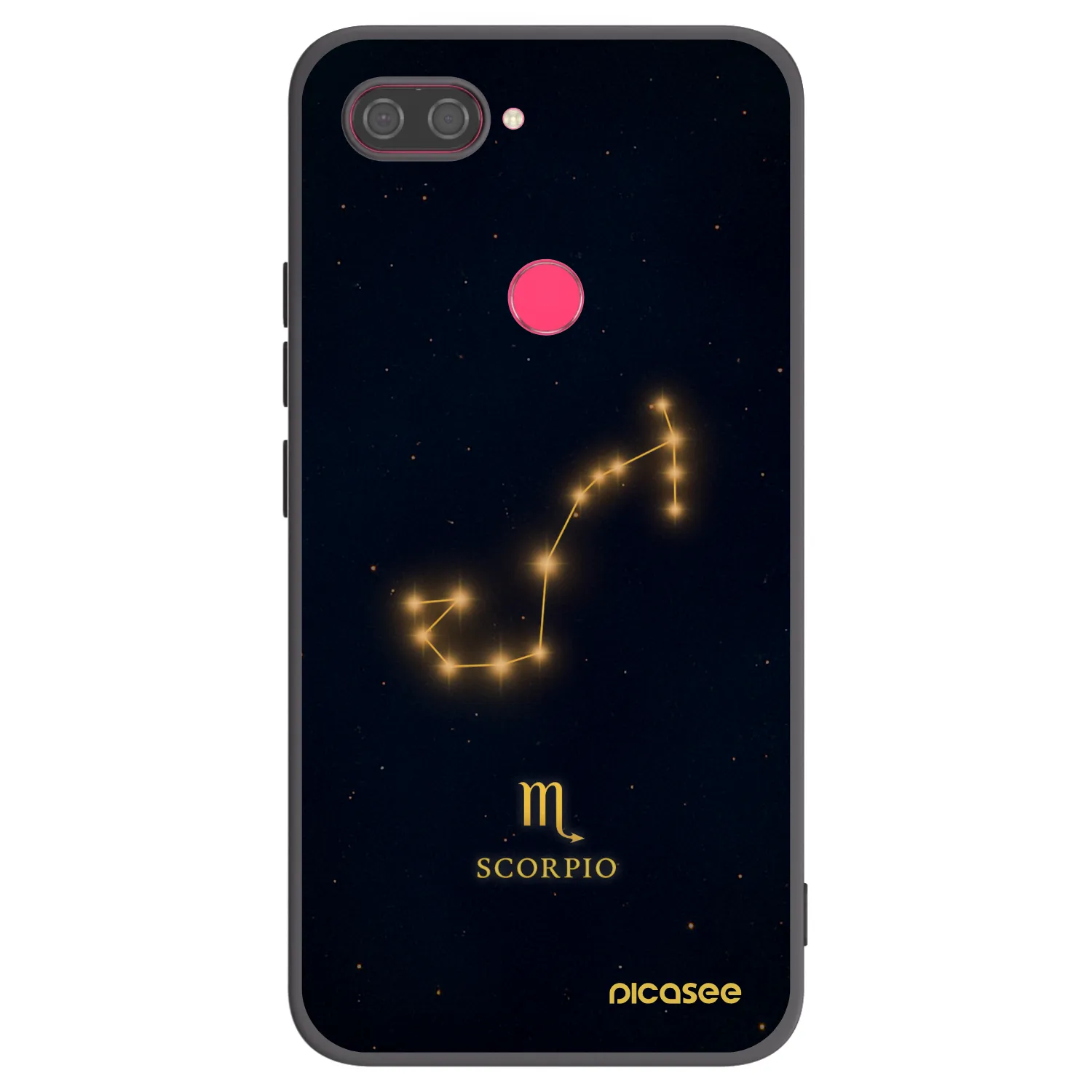 Picasee Xiaomi Mi 8 Lite Hülle - Schwarzes Silikon - SCORPIO